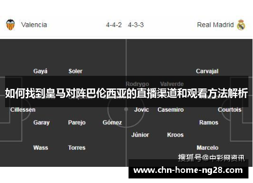 如何找到皇马对阵巴伦西亚的直播渠道和观看方法解析 如何找到皇马对阵巴伦西亚的直播渠道和观看方法解析